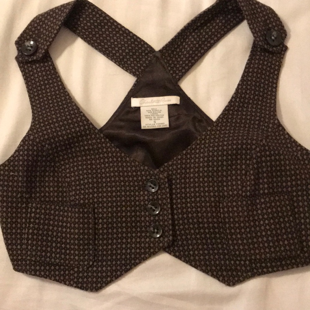 Charlotte Russe brown vest
